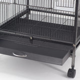 Large Bird Cage Parrot Cage with Stand Carrier