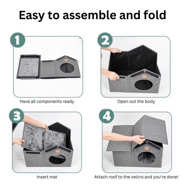 Large Foldable Waterproof Outdoor Pet House