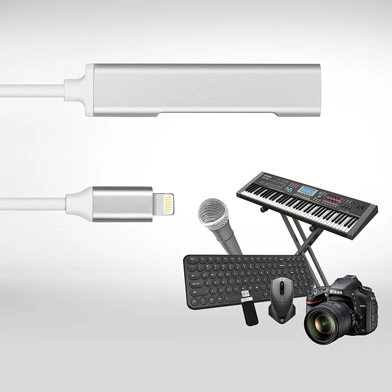 Lightning To USB 3 Port OTG adapter