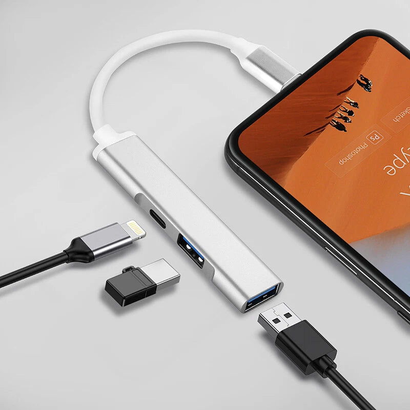Lightning To USB 3 Port OTG adapter