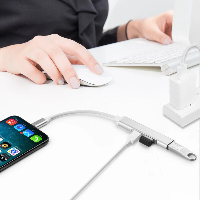 Lightning To USB 3 Port OTG adapter