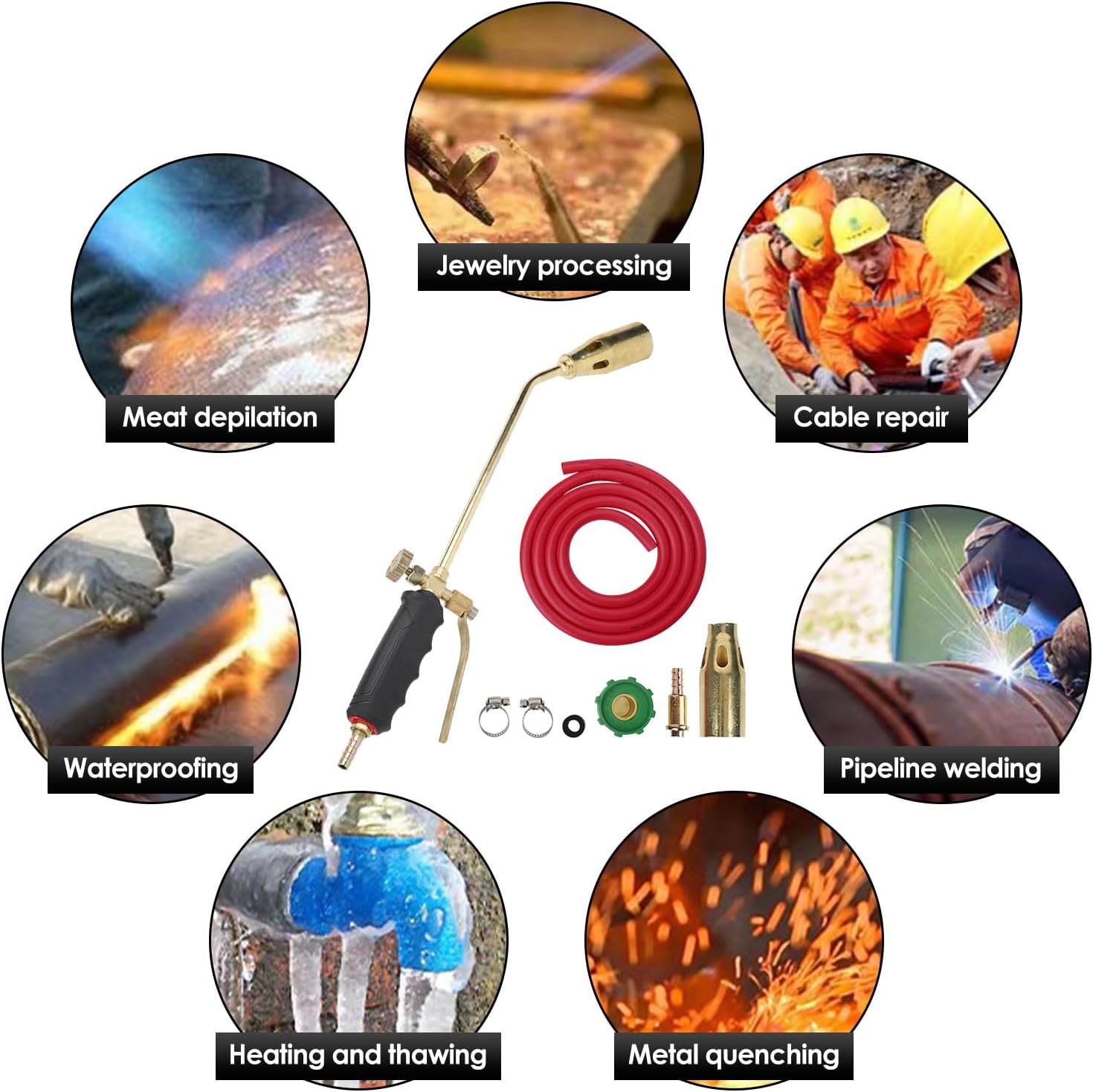 Liquefied Gas Torch Double Open Propane LPG Heating Torch