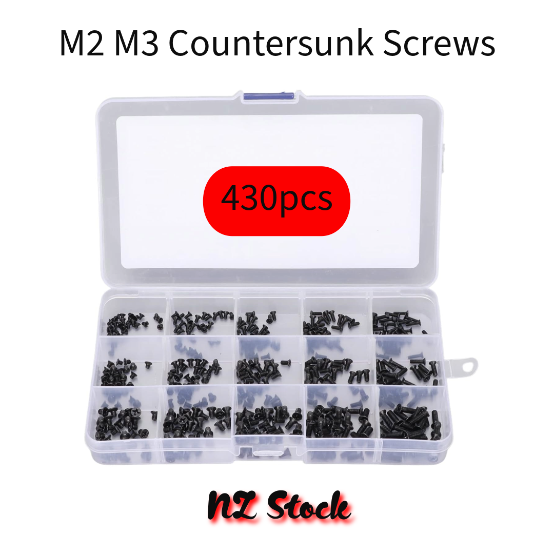 450pcs M2 M3 Countersunk Screws