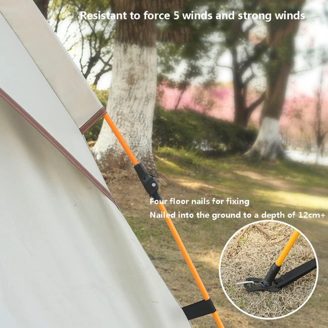 Camping Tent 3-5 Person Family Tent (Beige)