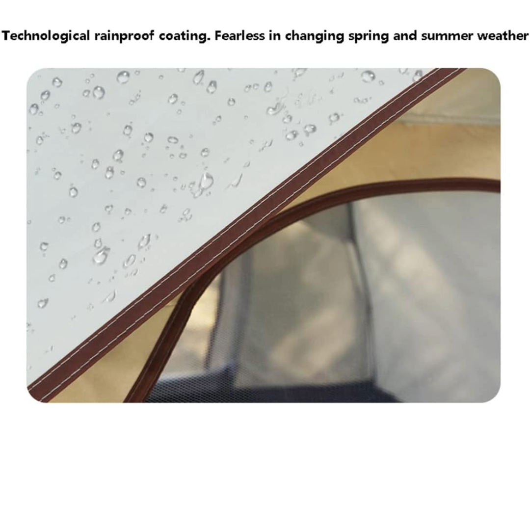 Camping Tent 3-5 Person Family Tent (Beige)