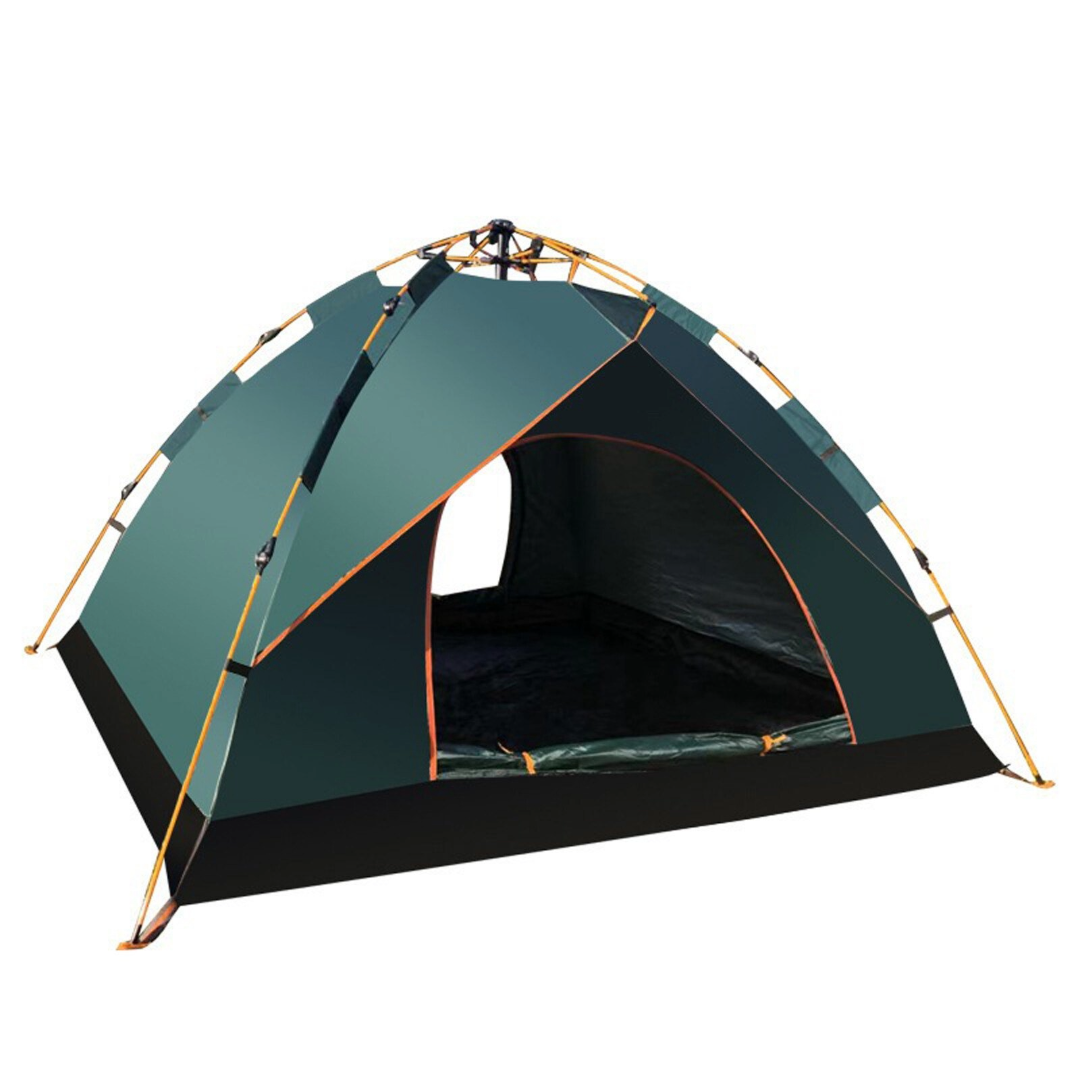Camping Tent Outdoor Camping Hiking Tent 3-5 Person (Dark Green)