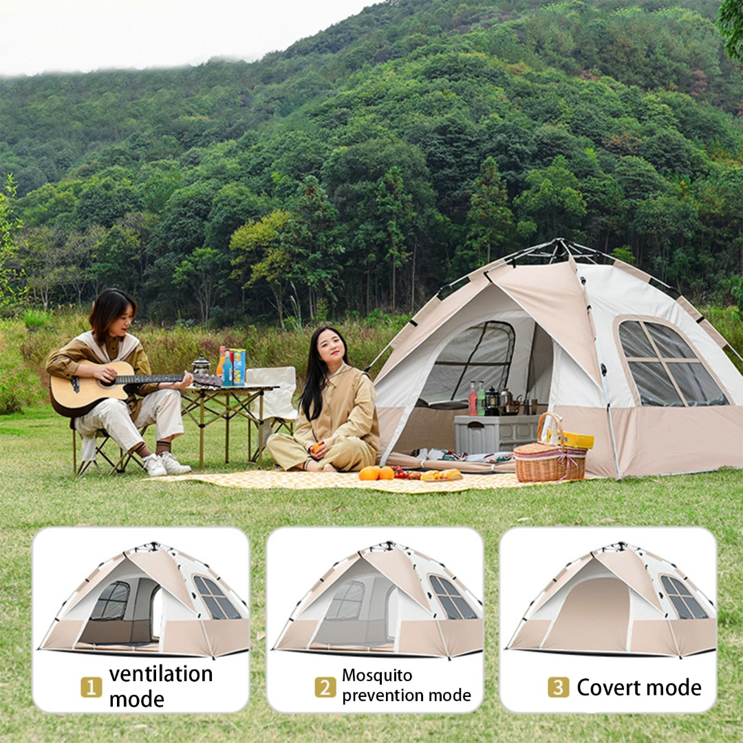 Camping Tent 3-5 Person Heavy Fabric Material