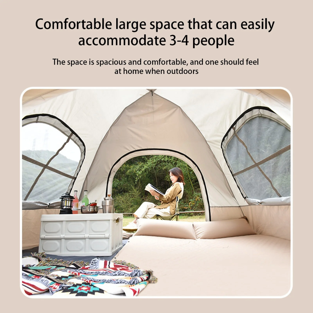 Camping Tent 3-5 Person Heavy Fabric Material