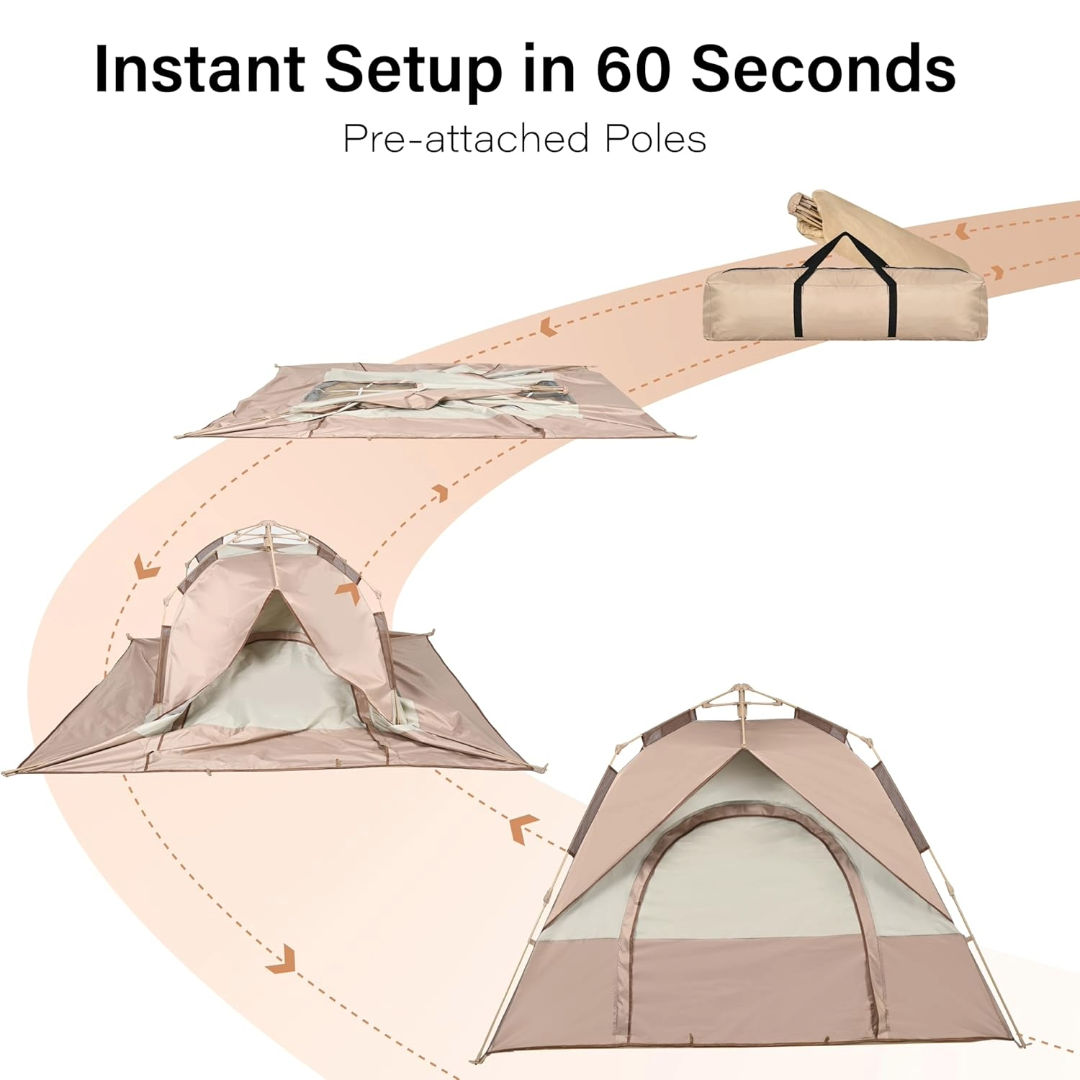 Camping Tent 3-5 Person Heavy Fabric Material