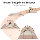 Camping Tent 3-5 Person Heavy Fabric Material