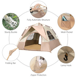 Camping Tent 3-5 Person Heavy Fabric Material