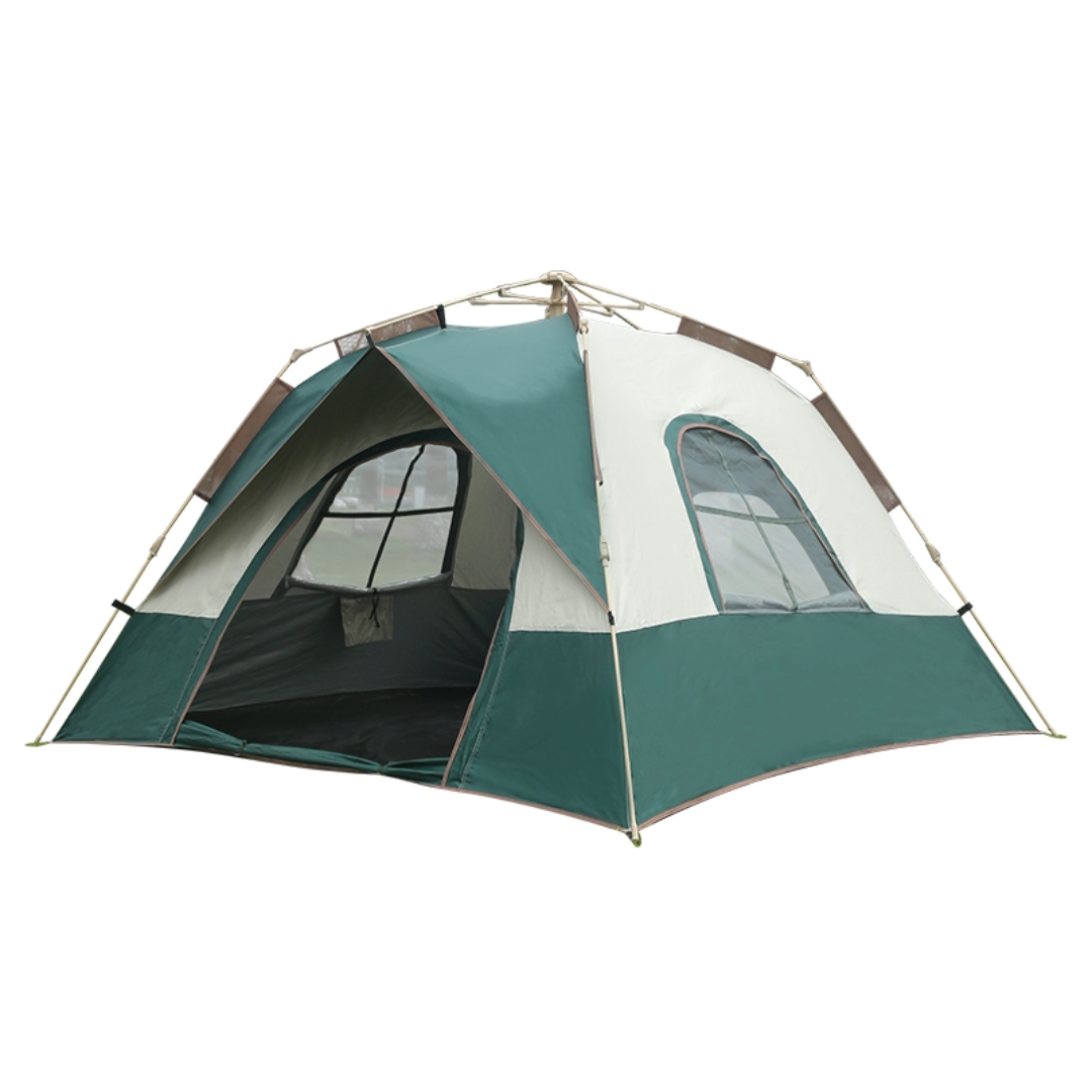 Camping Tent 3-5 Person Heavy Fabric Material (Green)