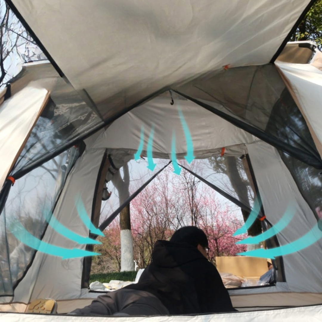 Camping Tent With Canopy 3-5 Person Outdoor Tent