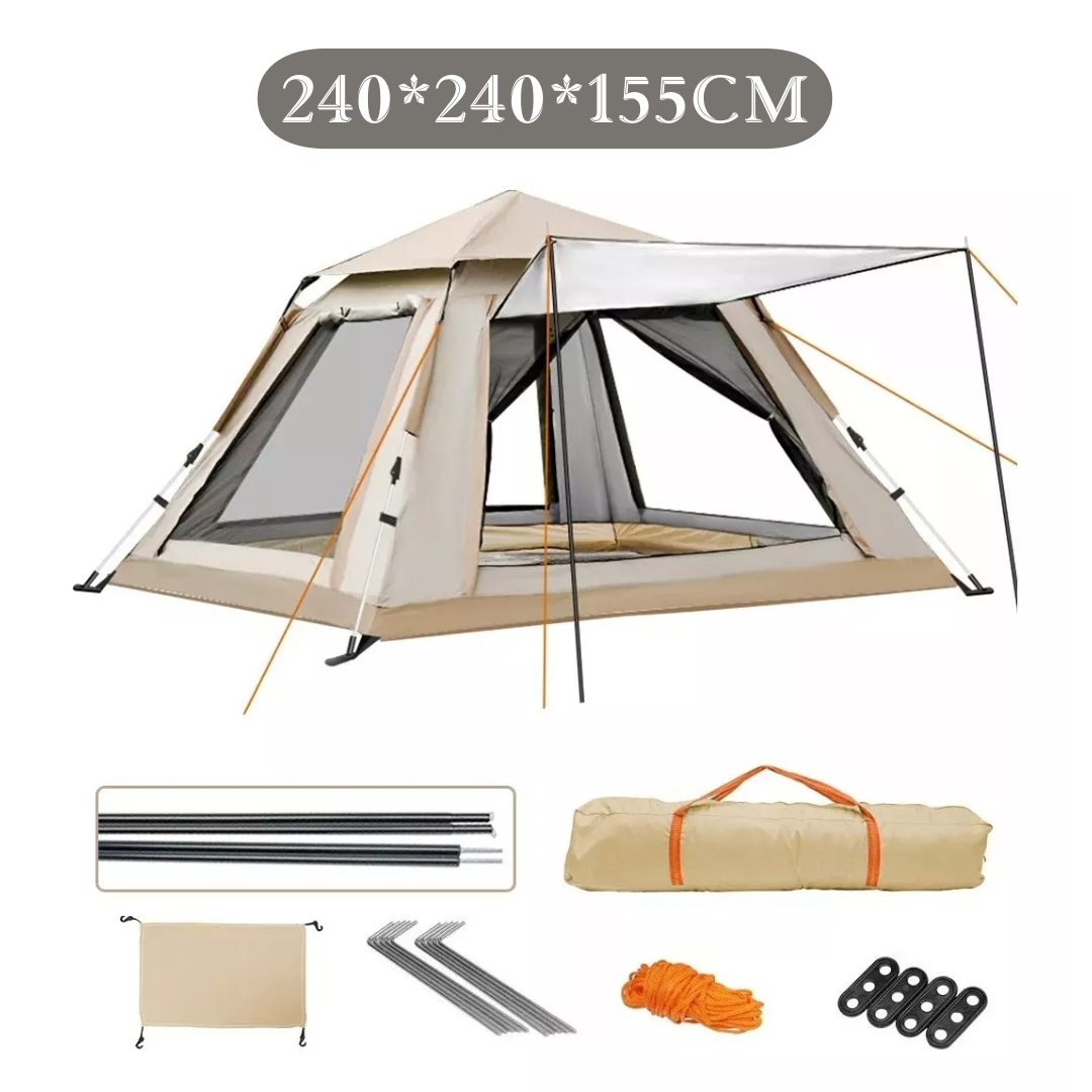 Camping Tent With Canopy 3-5 Person Outdoor Tent