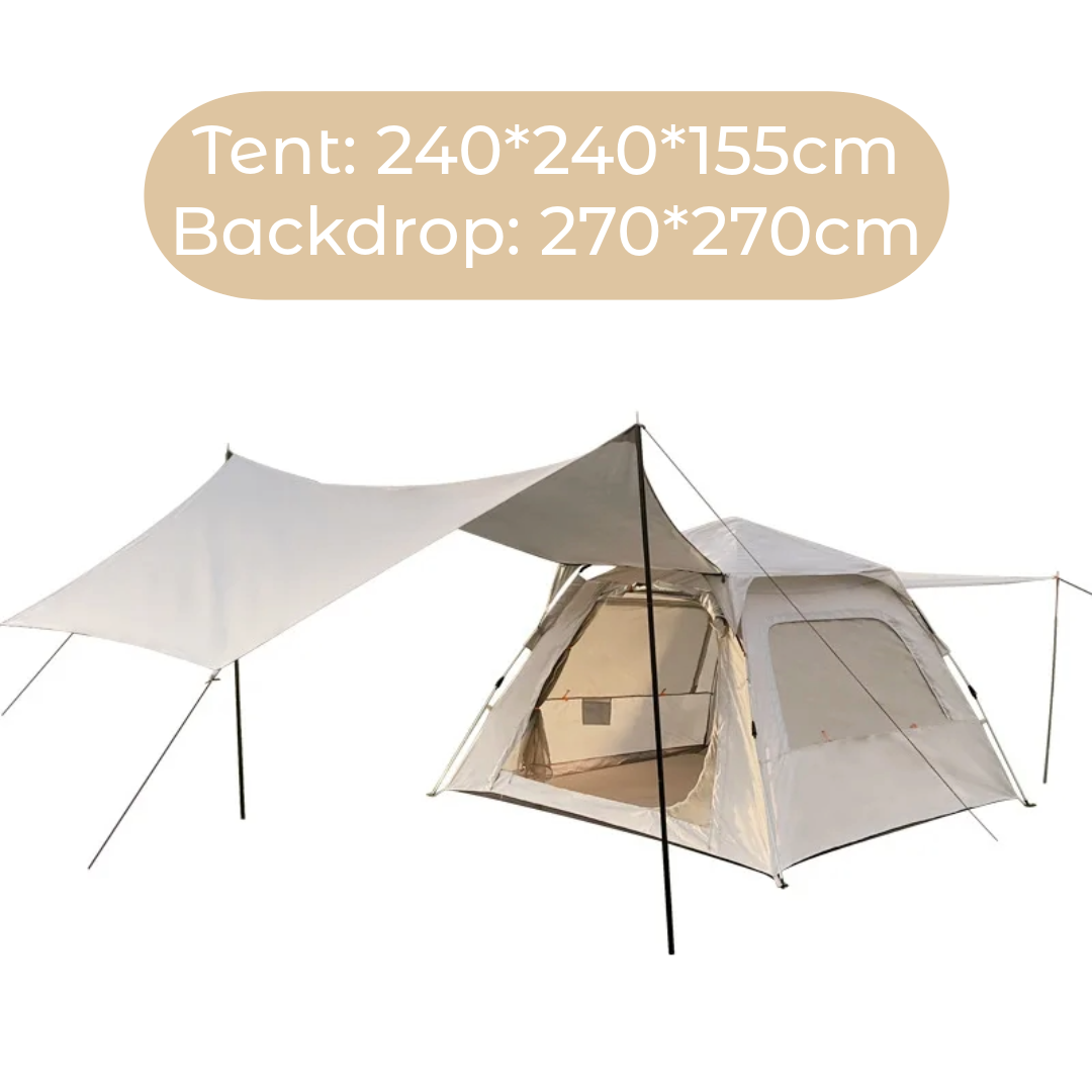 Camping Tent With Canopy 3-5 Person Tent
