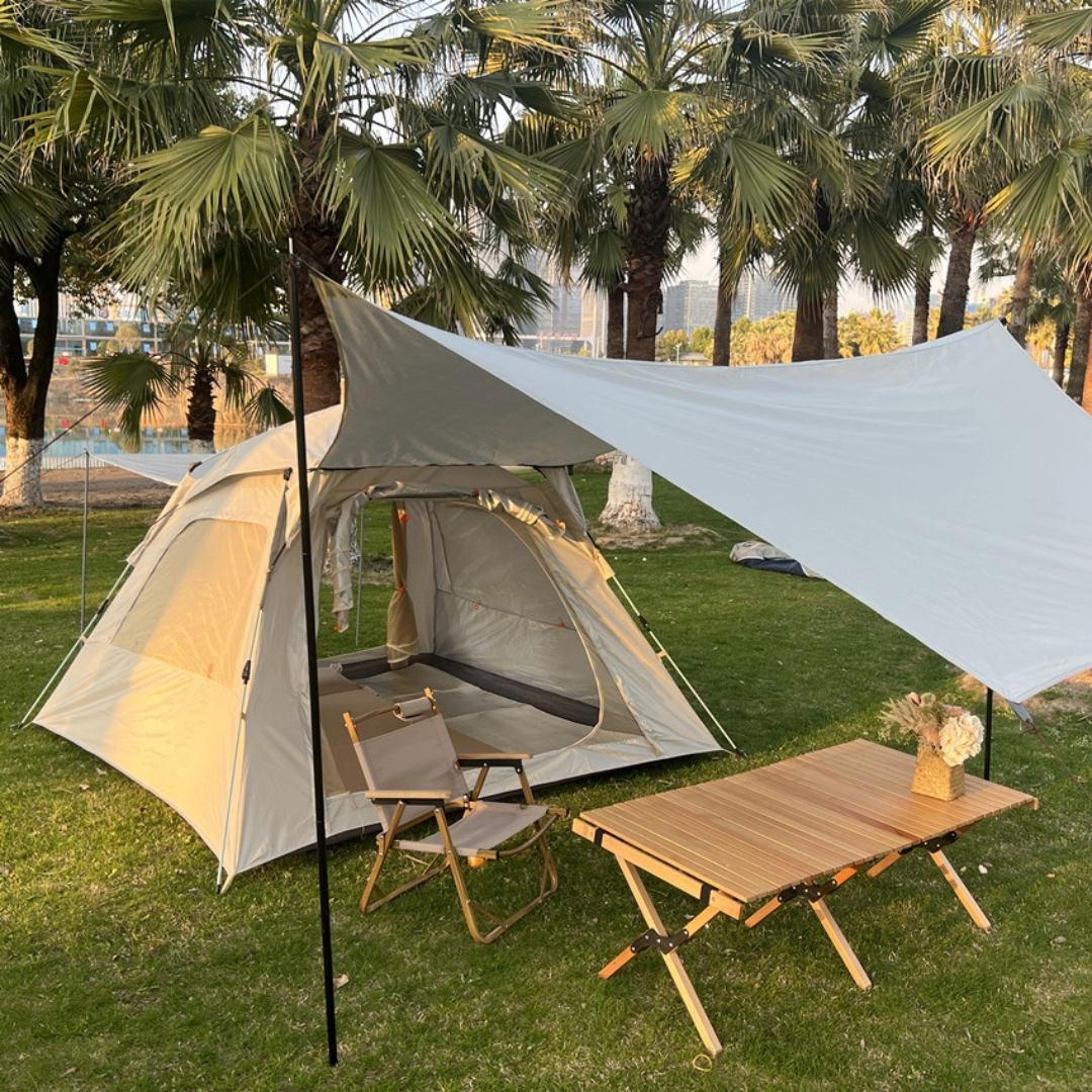 Camping Tent With Canopy 3-5 Person Tent