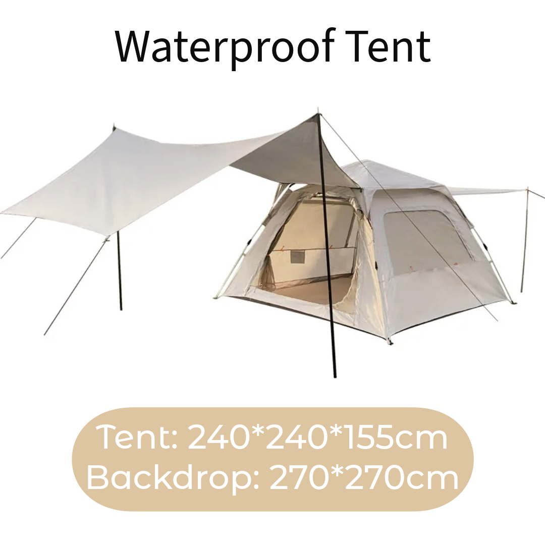 Camping Tent With Canopy 3-5 Person Tent