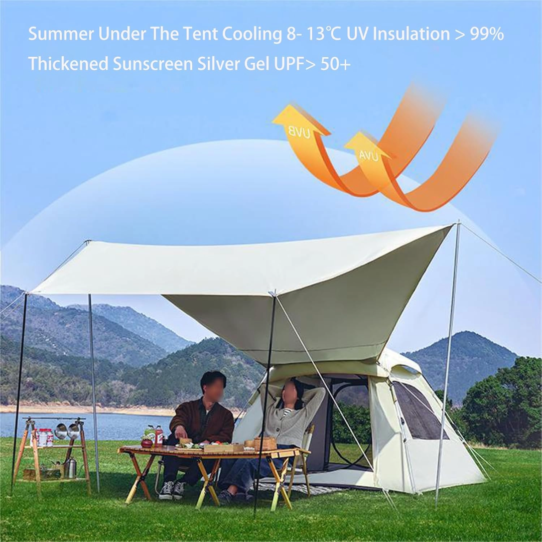 Camping Tent With Canopy 3-5 Person Tent