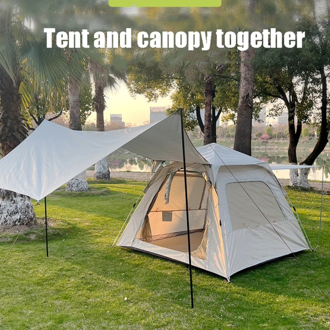 Camping Tent With Canopy 3-5 Person Tent