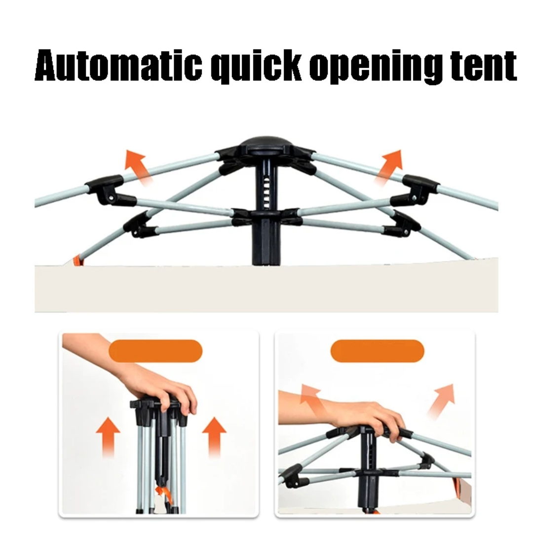 Camping Tent With Canopy 3-5 Person Tent