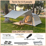 Camping Tent With Canopy 3-5 Person Tent