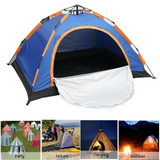 Camping Tent 3-4 Person Pop-Up Tent