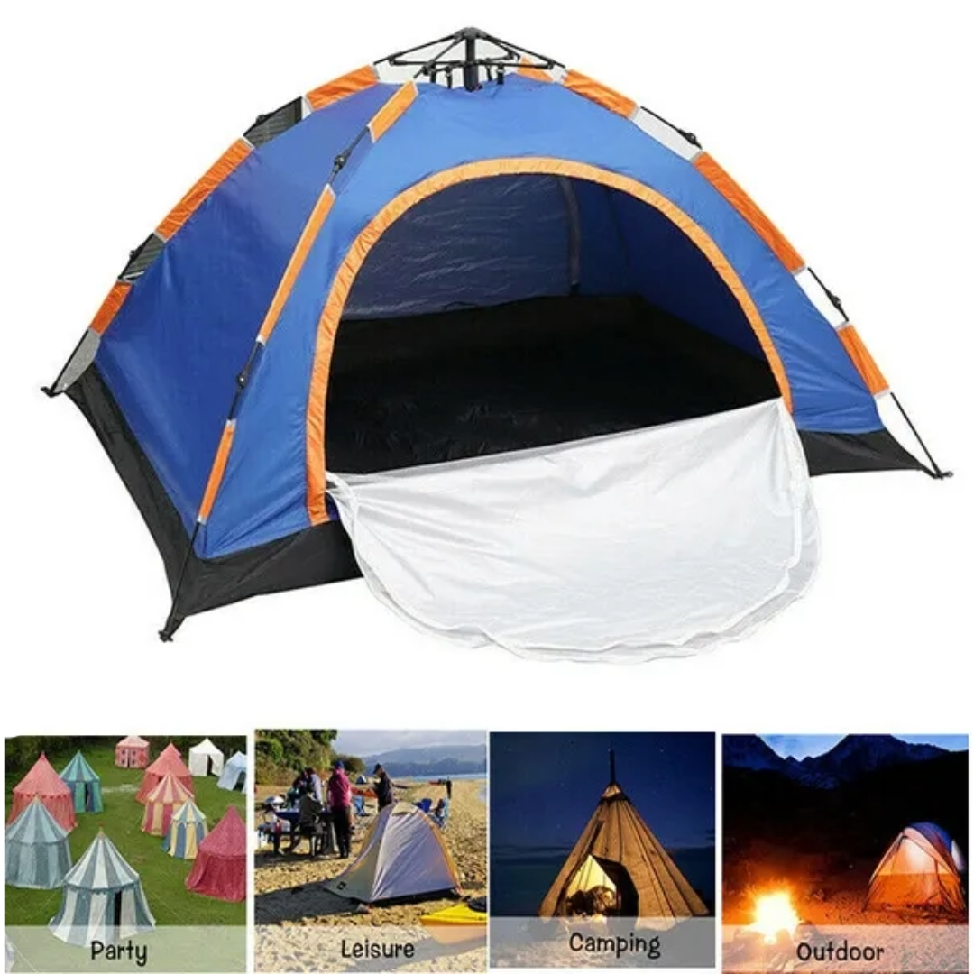 Camping Tent 3-4 Person Pop-Up Tent