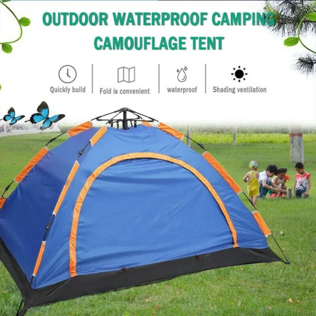 Camping Tent 3-4 Person Pop-Up Tent