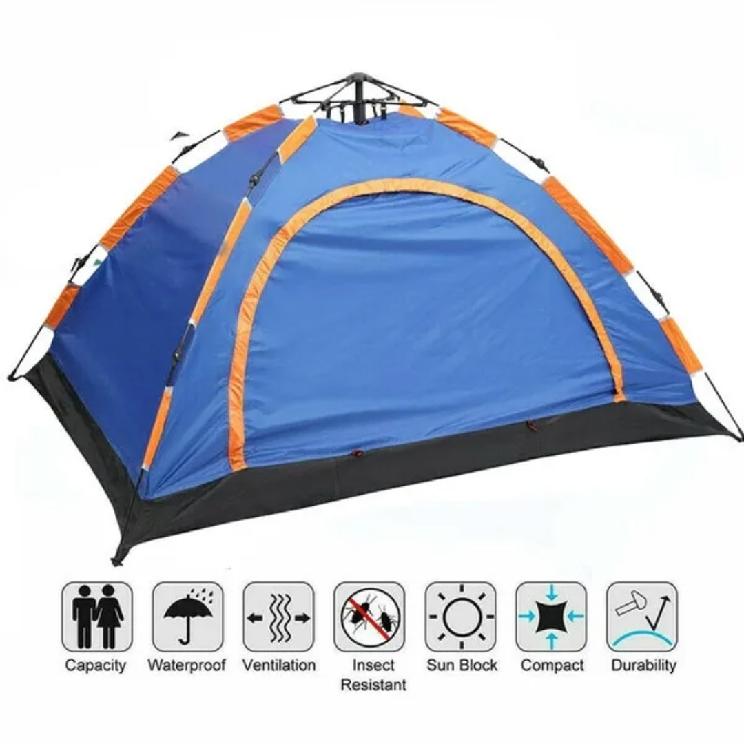Camping Tent 3-4 Person Pop-Up Tent
