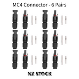 6 Pair MC4 Solar Panel Connectors Male Female