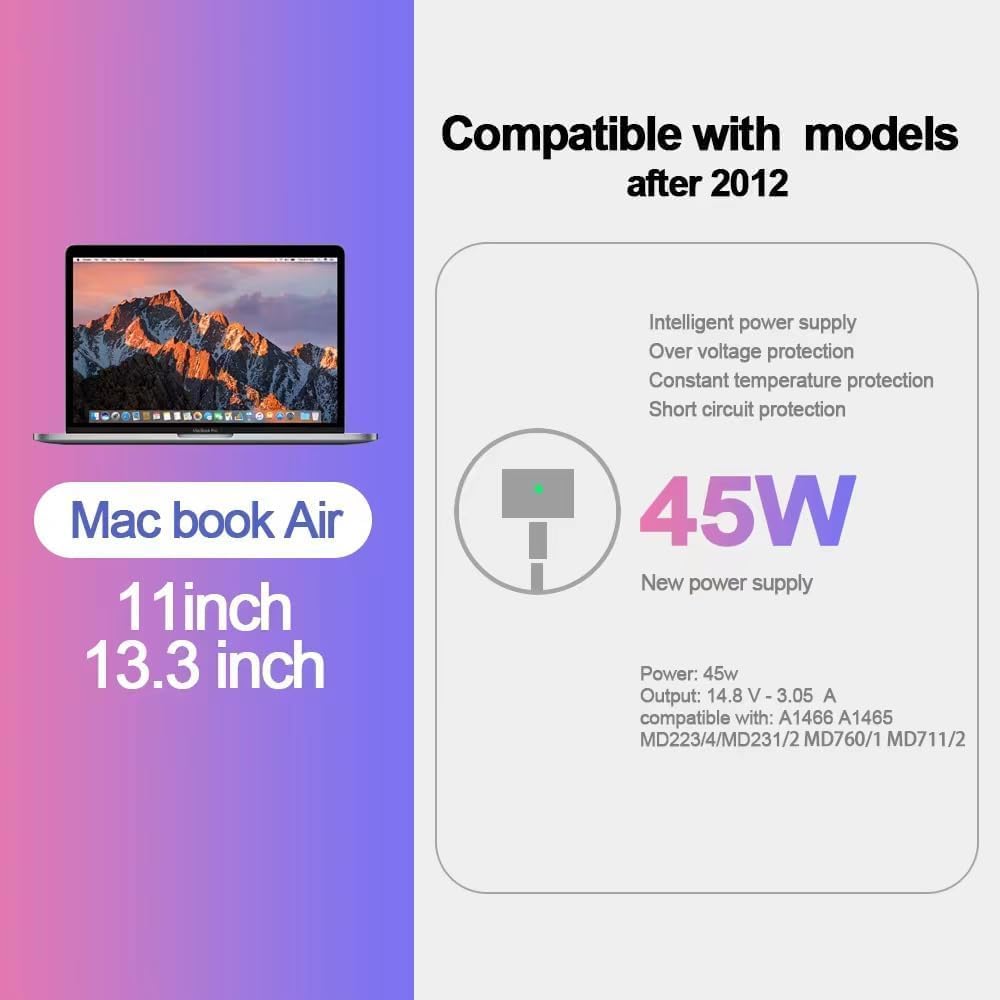 45W Macbook Air Replacement Charger