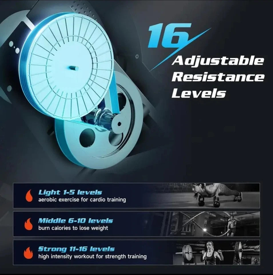 Magnetic Rowing Machine Fitness Machine Double Track