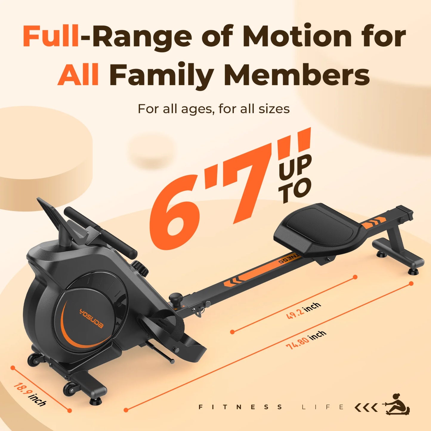 Rowing Machine Fitness Machine