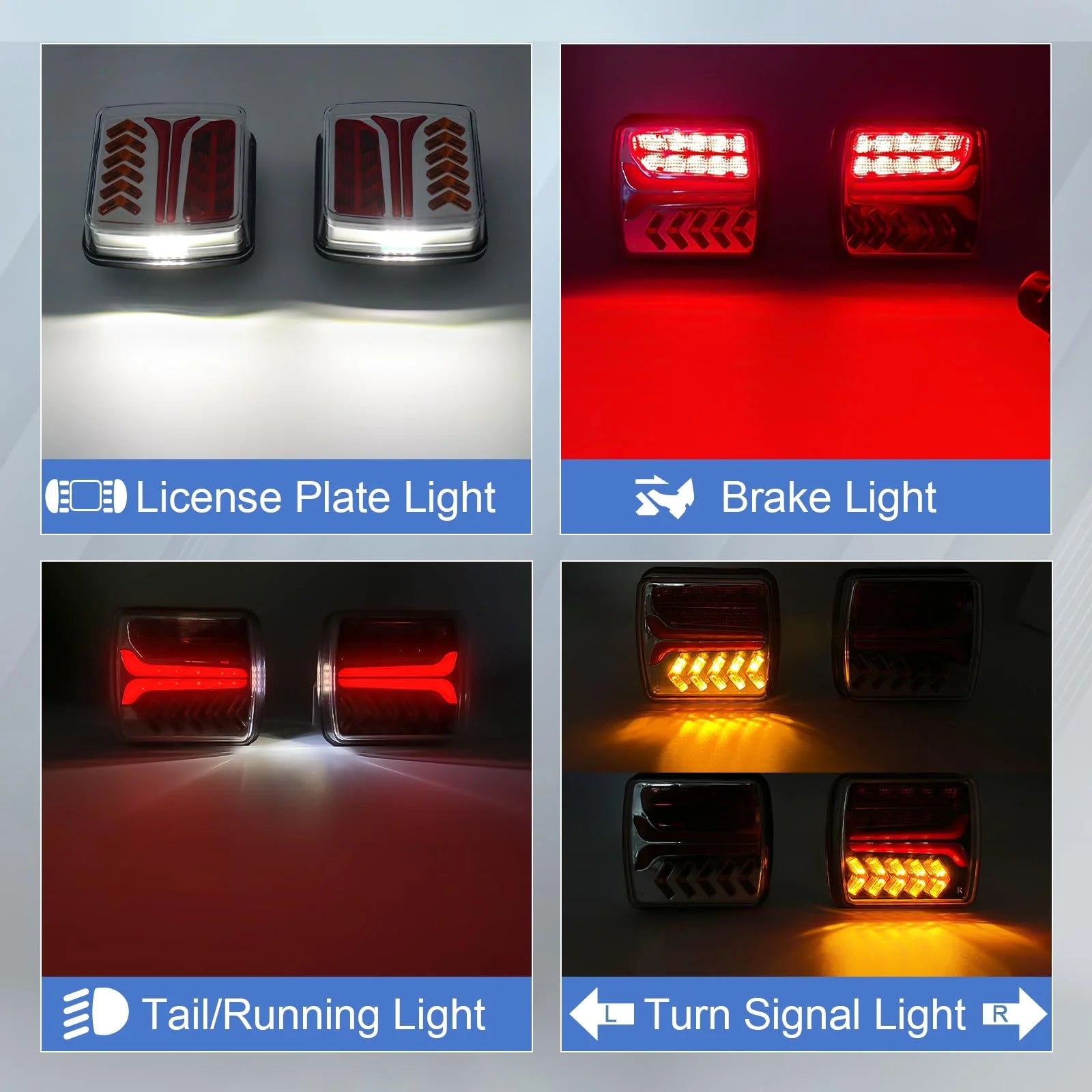 Trailer Light Magnetic Wireless LED Trailer Truck Tail Lights