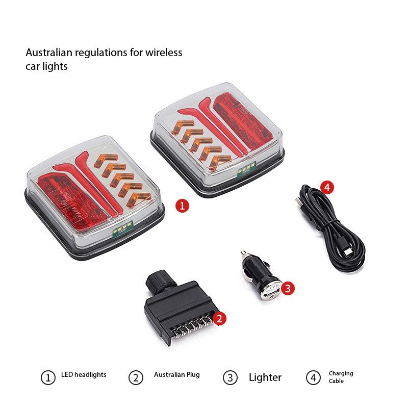Trailer Light Magnetic Wireless LED Trailer Truck Tail Lights