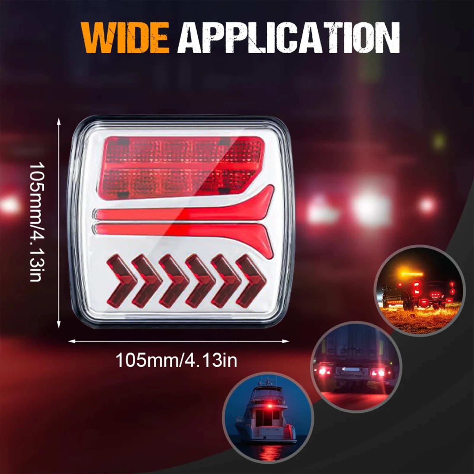 Trailer Light Magnetic Wireless LED Trailer Truck Tail Lights
