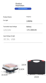 Trailer Light Portable Wireless LED Trailer Truck Tail Lights