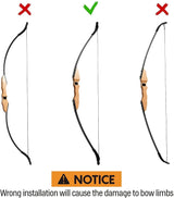 30lbs Archery High Strength Hunting Recurve Bow (Wood)