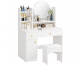 Dressing table with LED Mirror