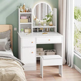 Dressing table with LED Mirror