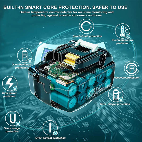 Makita 18V 8.0Ah Li-ion Replacement Battery