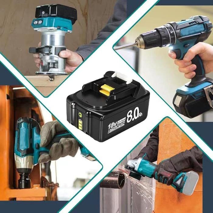 Makita 18V 8.0Ah Li-ion Replacement Battery
