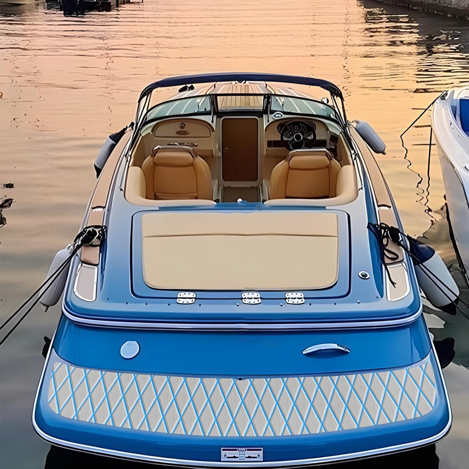 Marine Carpet Teak Boat Flooring Mat