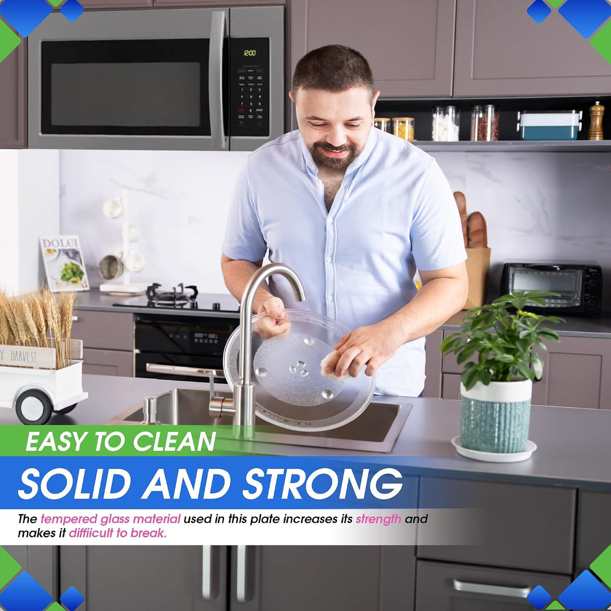 Microwave Turntable Glass Plate
