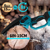 Mini Chain saw Cordless Power Chain Saws 6" with Extension Pole & Battery System