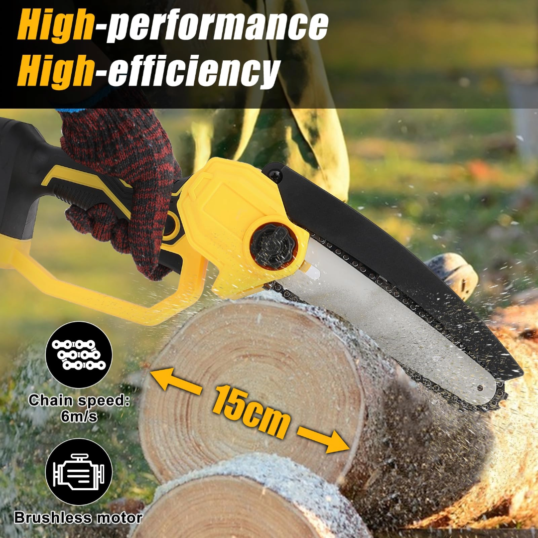Mini Chainsaw Cordless Power ChainSaws 6"