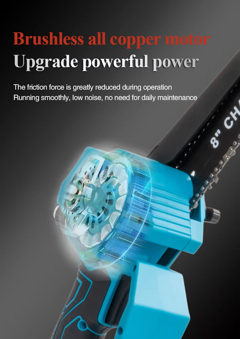 Mini Chainsaw Cordless Power ChainSaws 8"