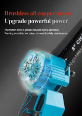Mini Chain saw Cordless Power Chain Saws 8" with Extension Pole & Battery System