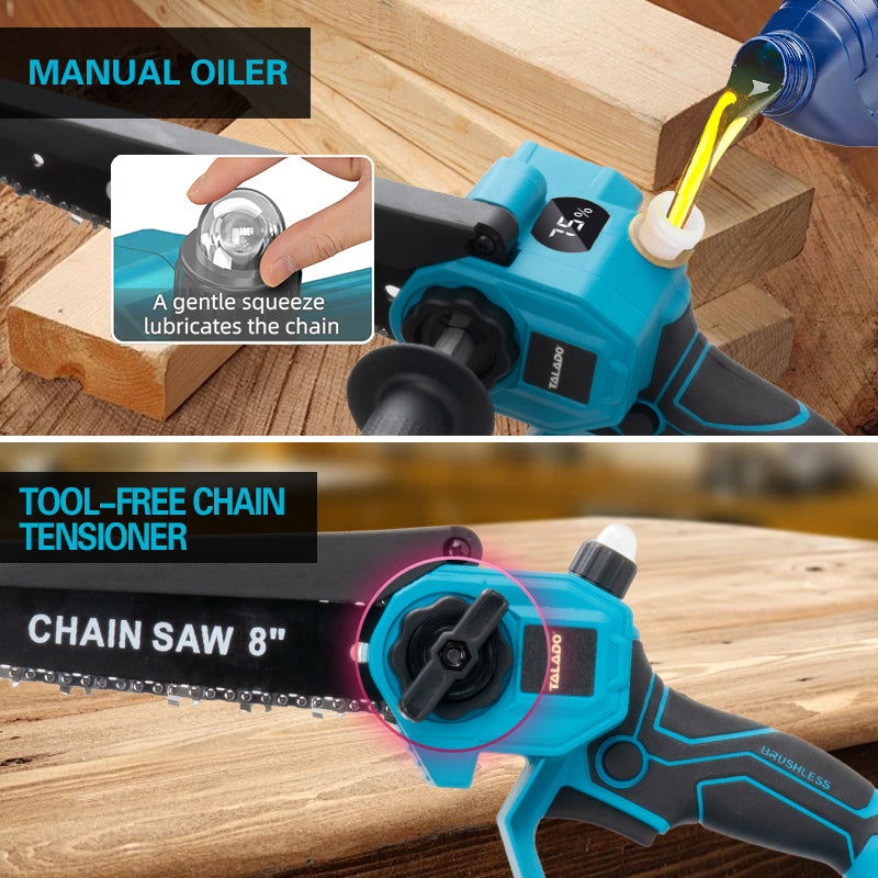 Mini Chainsaw Cordless Power ChainSaws 8"