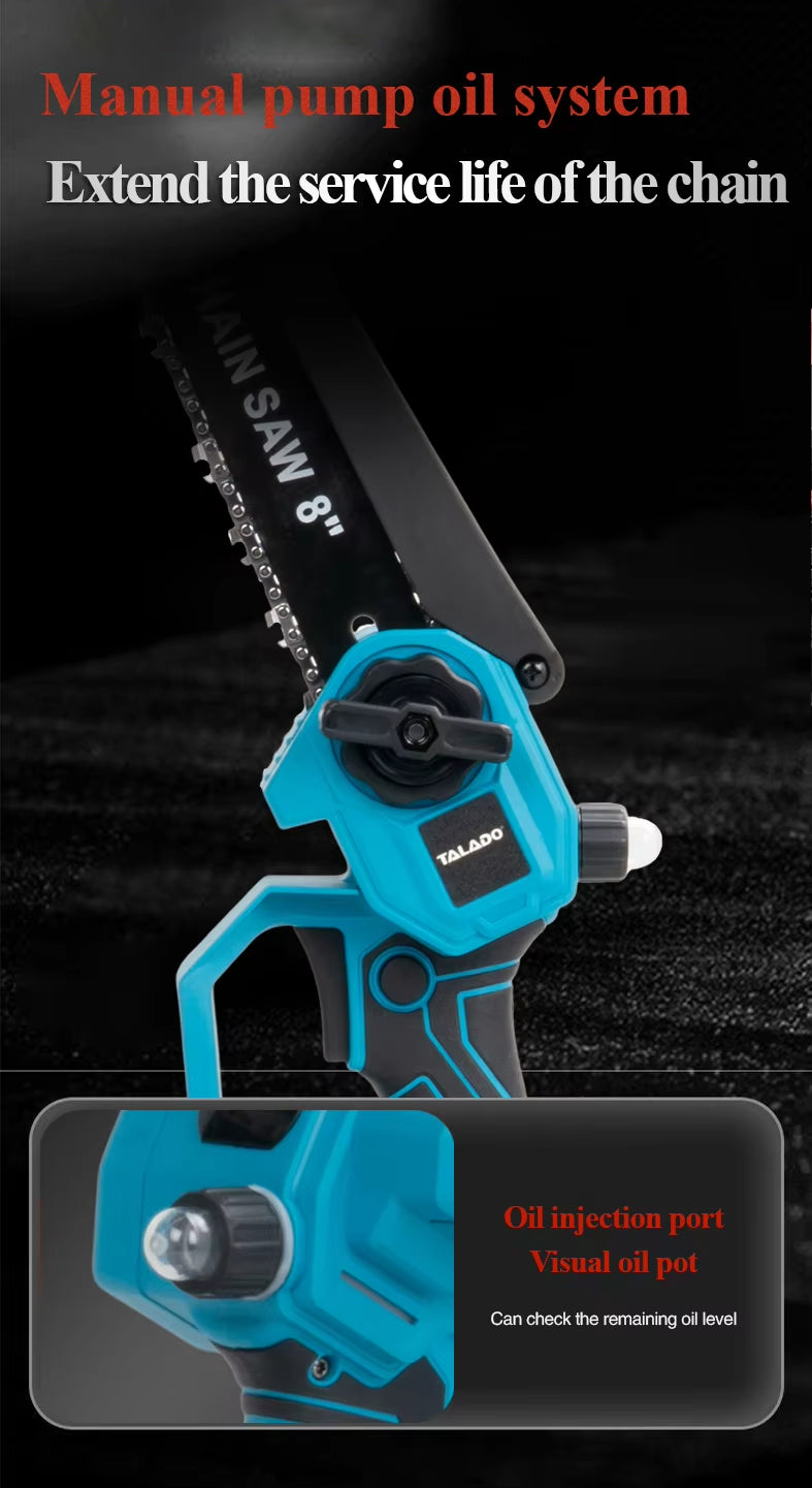 Mini Chainsaw Cordless Power ChainSaws 8"